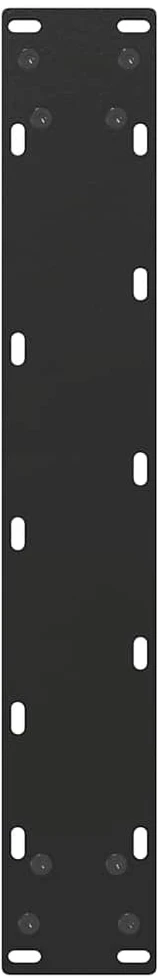Kavos staliuko kojelės, U formos, 2 vnt., juoda, 40x(90-91) cm