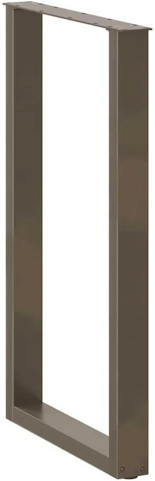 Baro stalo kojos, U formos, 2 vnt., natūralus plienas, 60x(100-101) cm, plienas