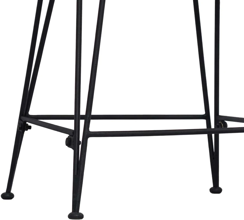 Baro taburetė 2 vnt. Juoda 44 x 54 x 96 cm Ratana ir Plienas