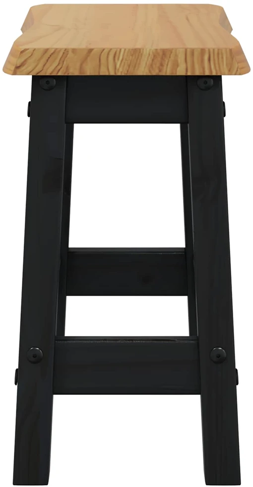 Baro taburetė EKAI 2 vnt. Juoda 40 x 29 x 45,5 cm