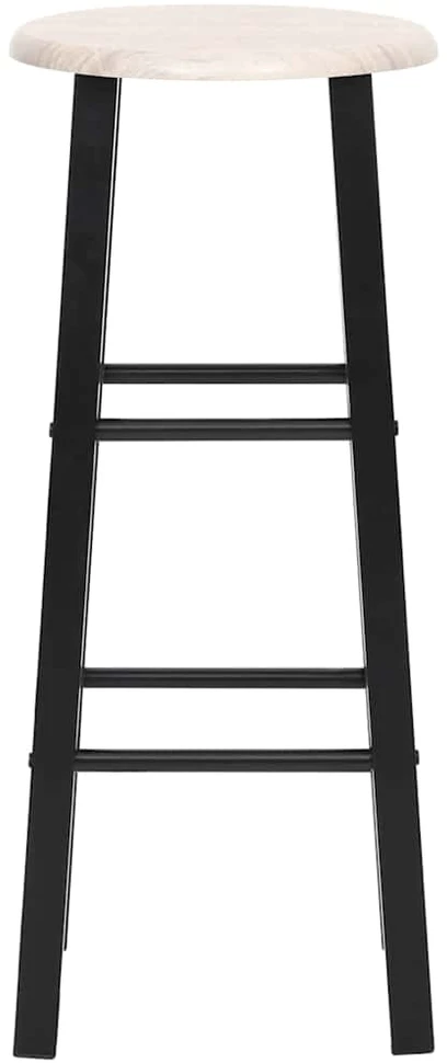 Baro taburetės, 2 vnt., juodos, MDF