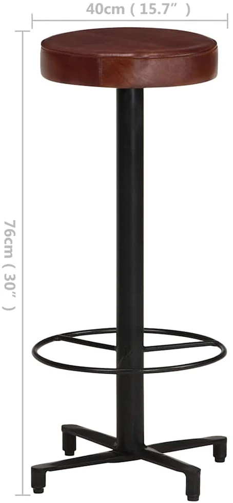 Baro taburetės, 2vnt., 76cm, tikra oda