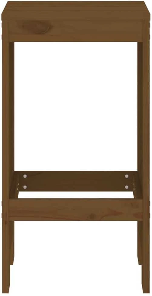 Baro taburetės, 2vnt., medaus rudos, 40x36x75cm, pušies masyvas