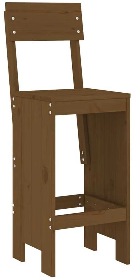 Baro taburetės, 2vnt., medaus rudos, 40x48,5x115,5cm, pušis