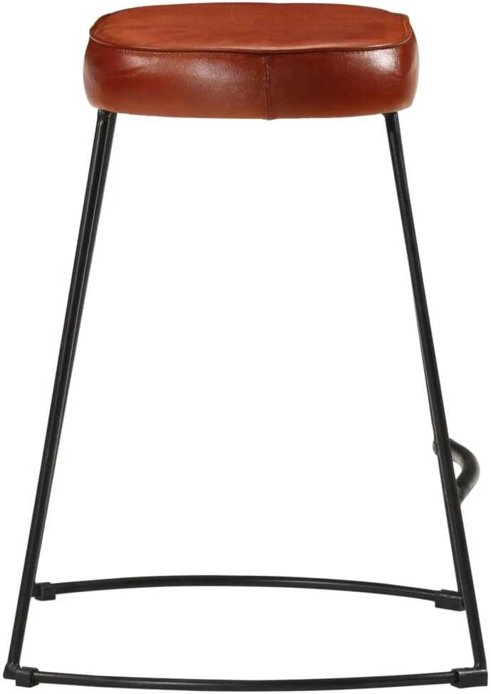 Baro taburetės, 2vnt., tamsiai rudos, 40x29,5x53cm