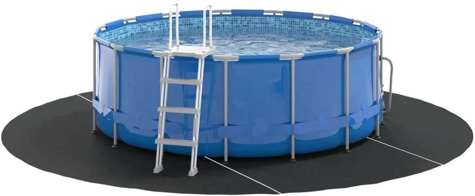 Baseino dugno plėvelė Ø 306 cm (1 mm) Apvali Juoda