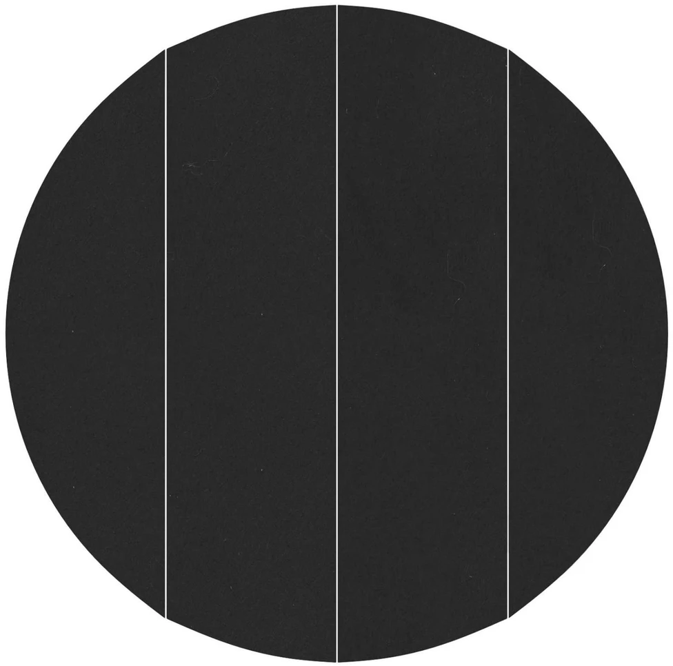 Baseino dugno plėvelė Ø 500 cm (2 mm) Apvali Juoda