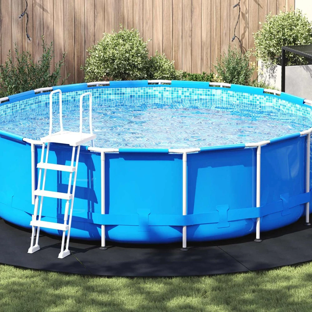 Baseino dugno plėvelė Ø 500 cm (2 mm) Apvali Juoda