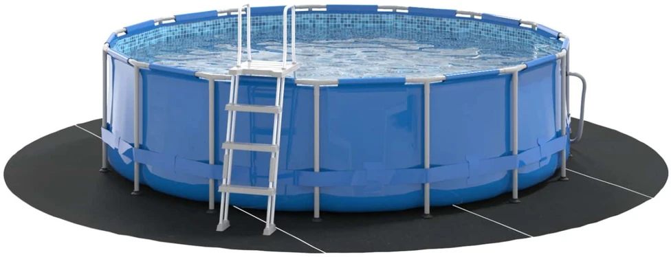Baseino dugno plėvelė Ø 500 cm (2 mm) Apvali Juoda