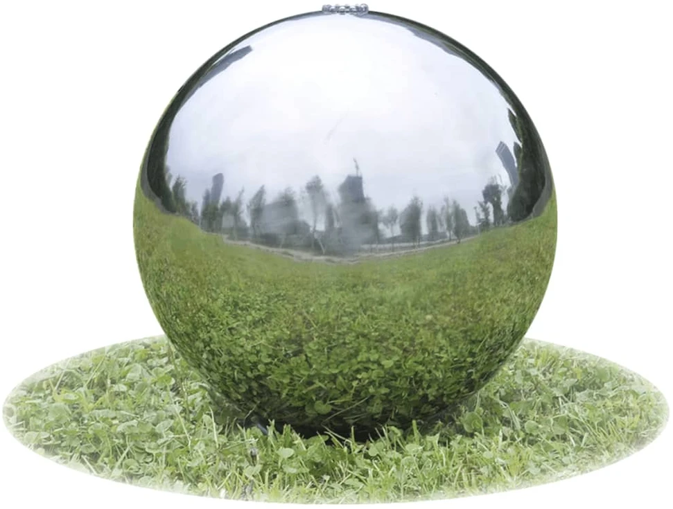 Baseino fontanas-sfera su LED, 3d., nerūd. plienas