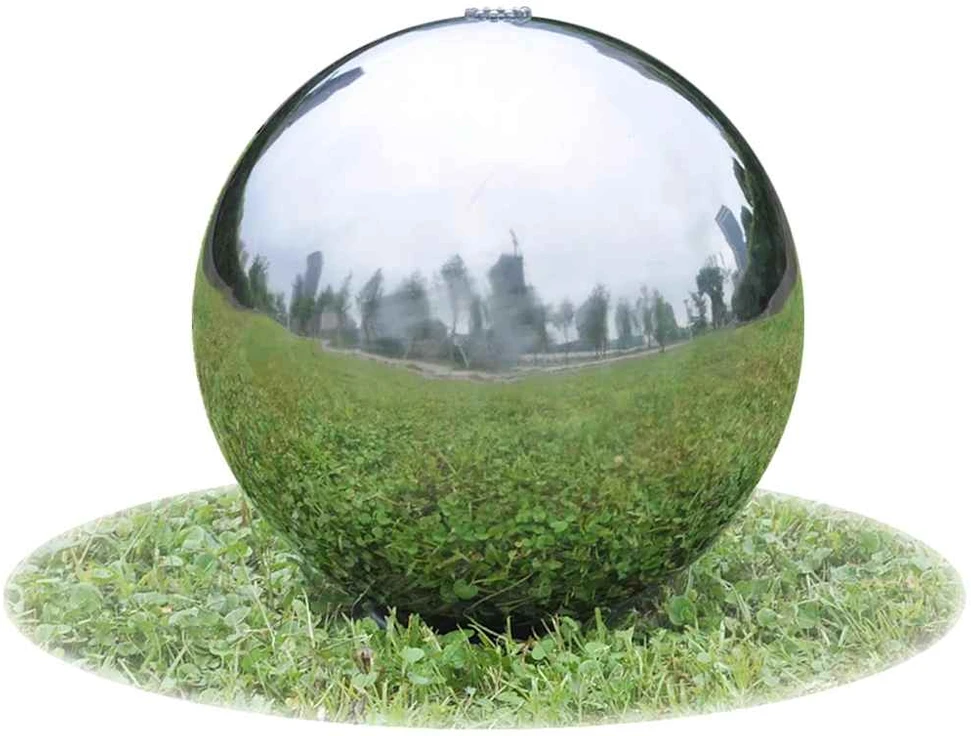 Baseino fontanas-sfera su LED, nerūd. plienas, 20 cm