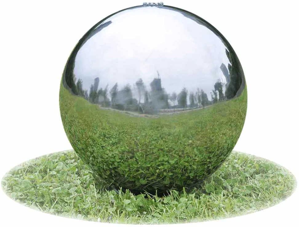 Baseino fontanas-sfera su LED, nerūd. plienas, 40 cm