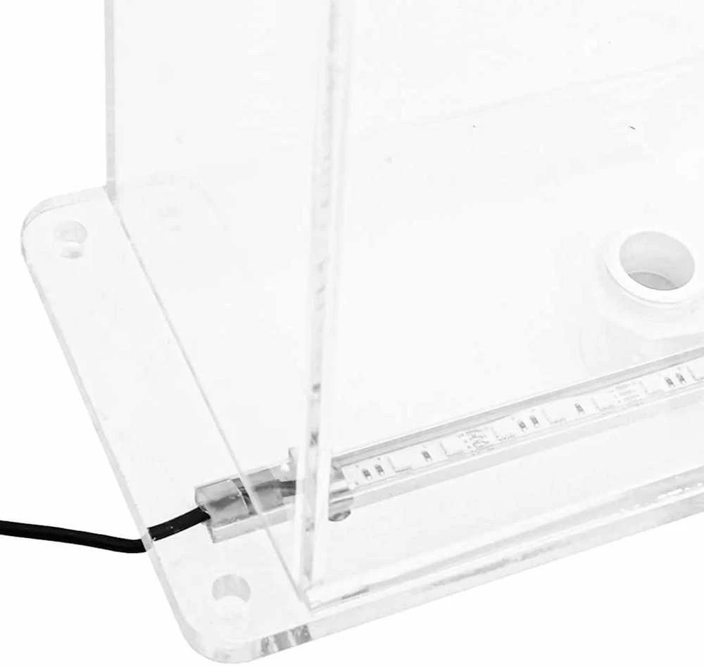 Baseino fontanas su įvairių spalvų LED, 51cm, akrilas