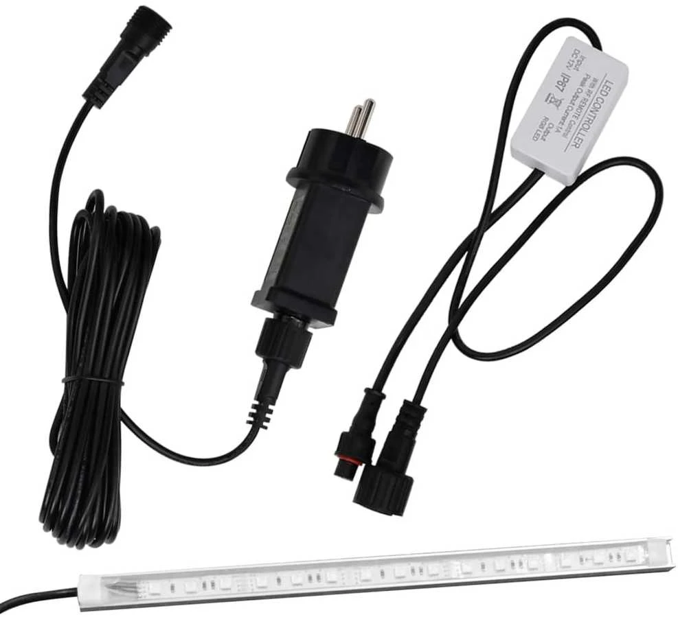 Baseino fontanas su įvairių spalvų LED, 50cm, akrilas