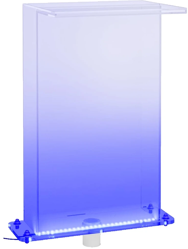 Baseino fontanas su įvairių spalvų LED, 51cm, akrilas