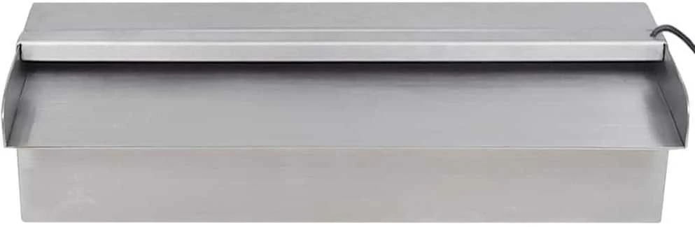 Baseino fontanas su LED, 30cm, stačiak. formos, nerūdijantis plienas