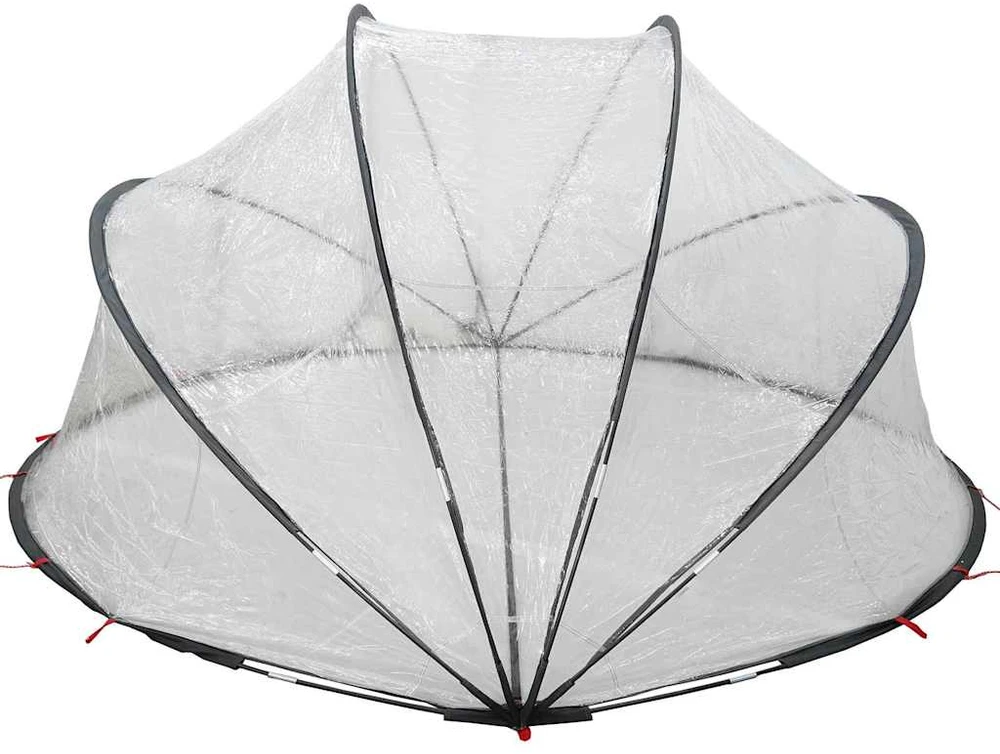 Baseino kupolas 405 x 405 x 192 cm PVC Skaidrus