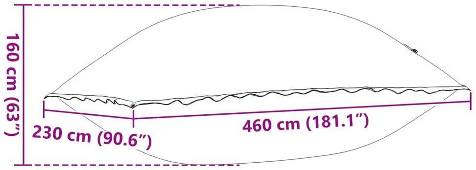 Žiemos baseino pagalvė Mėlyna 460 x 230 x 160 cm PVC