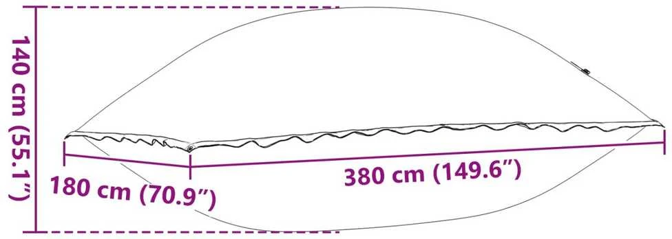 Žiemos baseino pagalvė Mėlyna 380 x 180 x 140 cm PVC