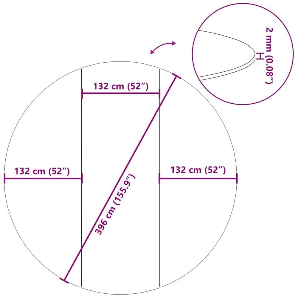 Baseino paklotas, pilkas, 396cm, poliesterio geotekstilė