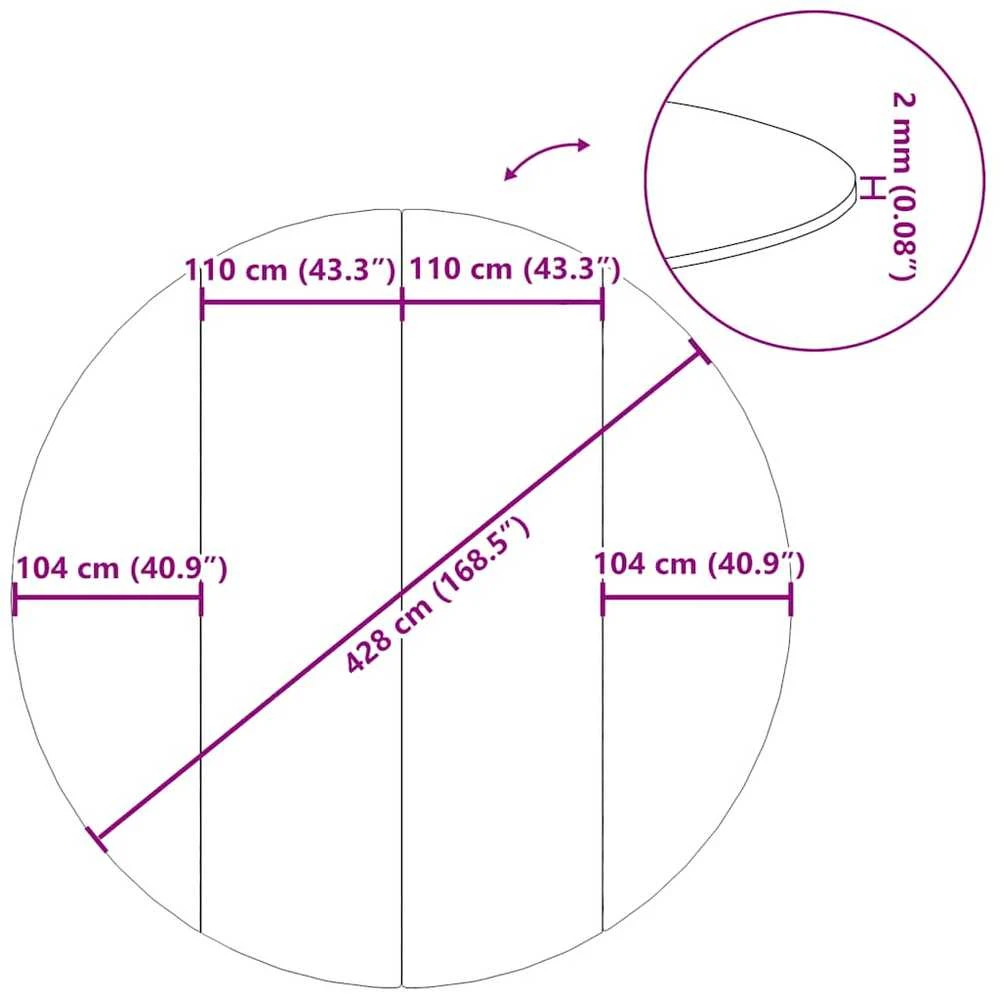 Baseino paklotas, pilkas, 428cm, poliesterio geotekstilė