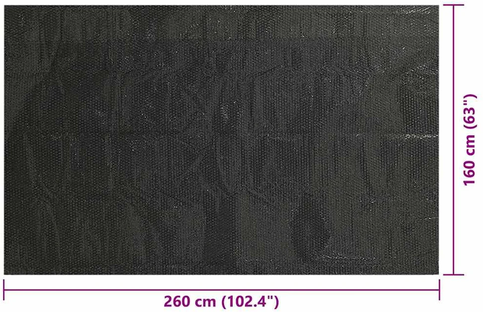 Baseino uždangalas, juodos spalvos, 260x160cm, PE