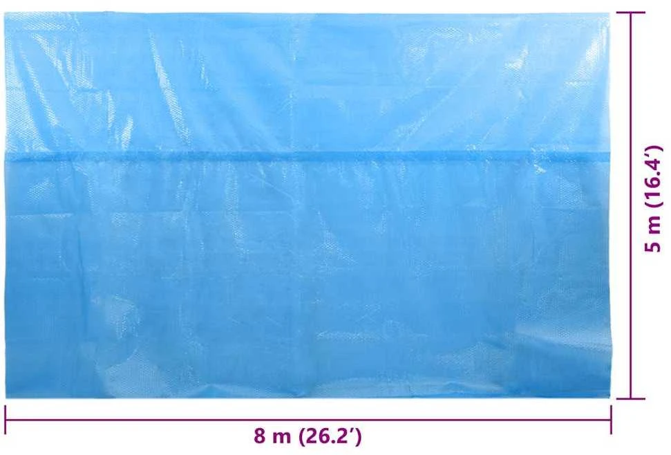 Baseino uždangalas, mėlynas, 800x500cm, PE, stačiakampis