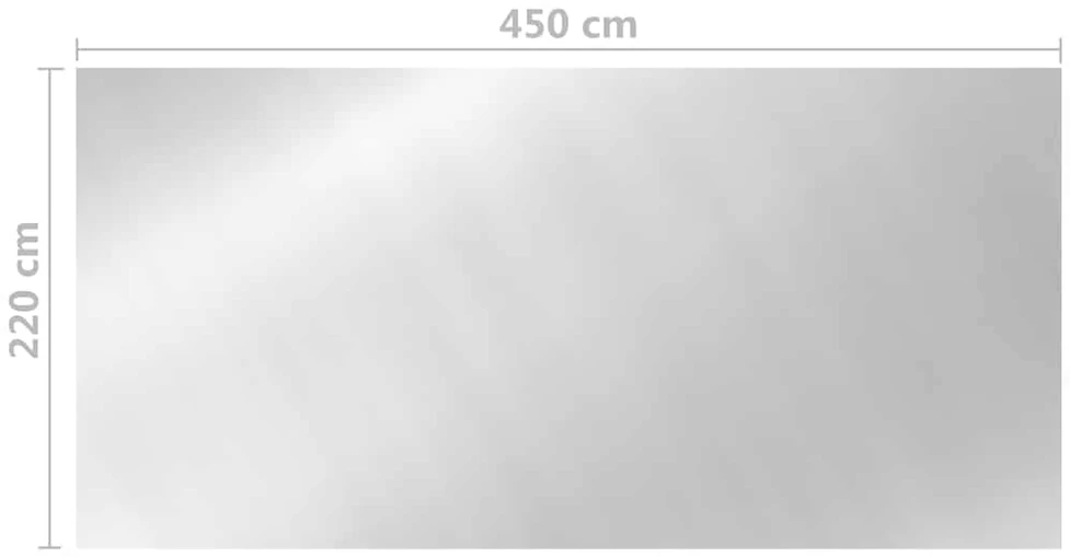 Baseino uždangalas, sidabrinės spalvos, 450x220cm, PE