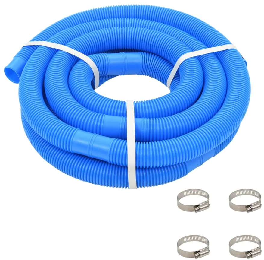 Baseino žarna su spaustuvais, mėlyna, 38 mm, 6 m