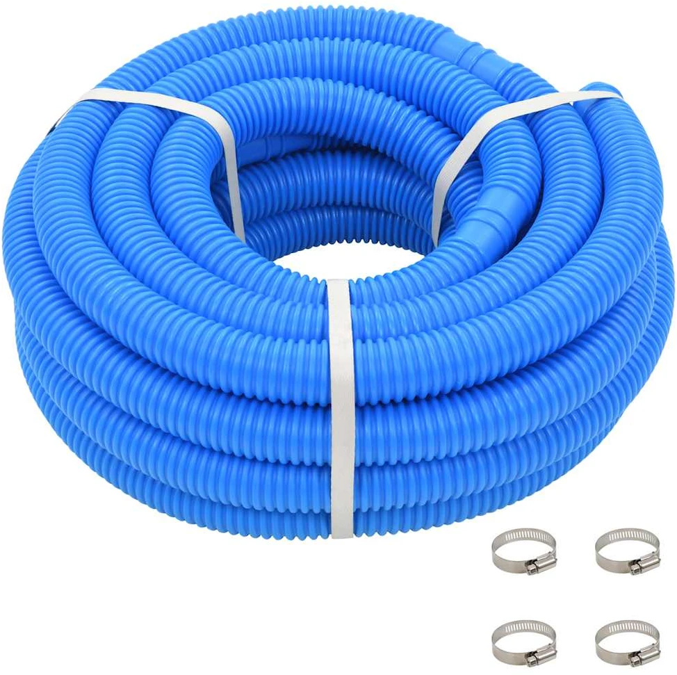 Baseino žarna su spaustuvais, mėlyna, 38 mm, 12 m