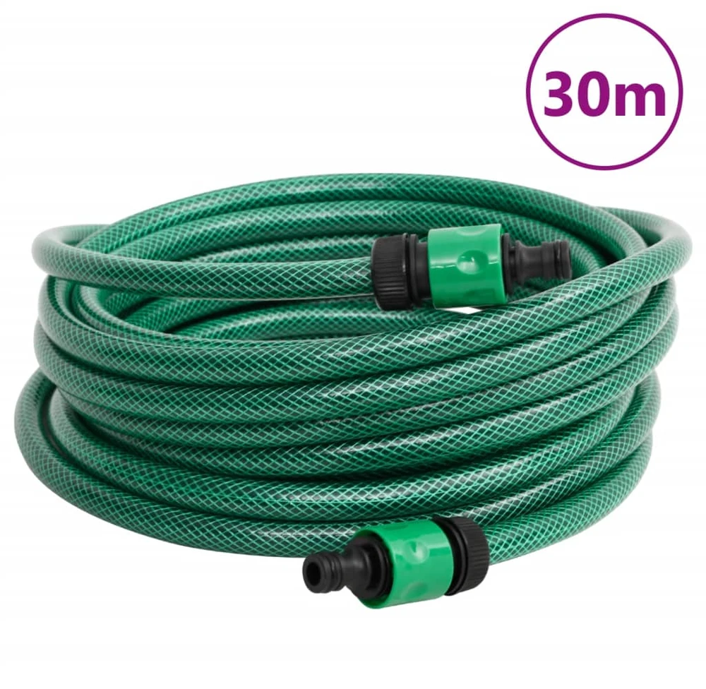 Baseino žarna, žalios spalvos, 30m, PVC