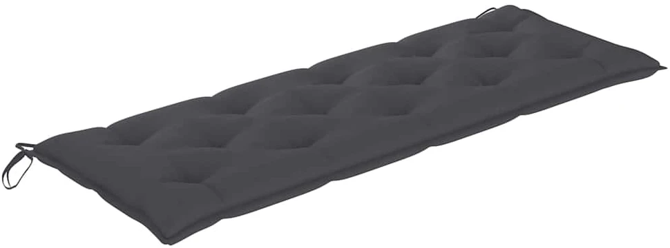 Batavia suoliukas su antracito pagalvėle, 150cm, tikmedis