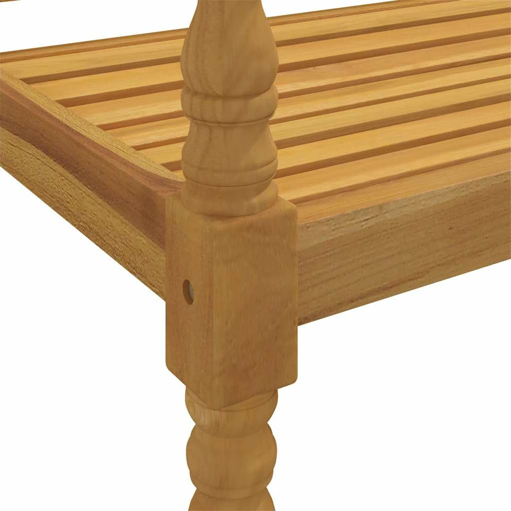 Batavia suoliukas su taupe spalvos pagalvėle, 150cm, tikmedis