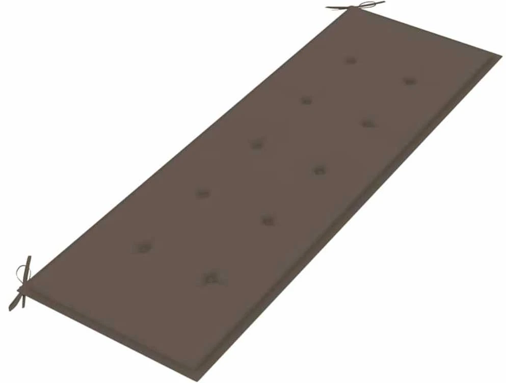 Batavia suoliukas su taupe spalvos pagalvėle, 150cm, tikmedis