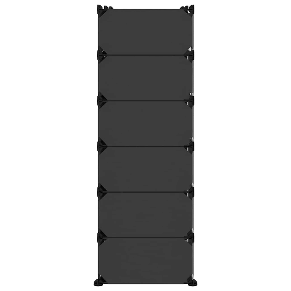 Batų lentyna, juodos spalvos, 94,5x36,5x106cm, PP
