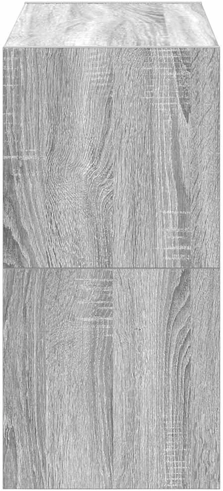 Batų lentynos, 2 vnt., sukraunamos, pilka, 60x30x30,5cm