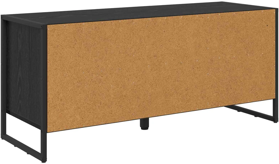 Batu skrynia 100 x 35 x 44 cm Apdirbta mediena Juodas ąžuolas