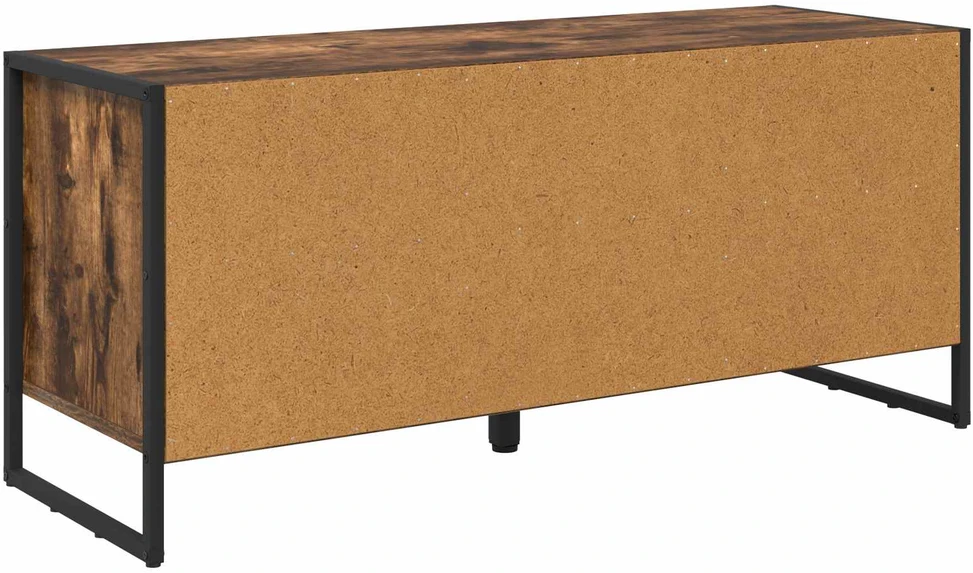 Batu skrynia 100 x 35 x 44 cm Apdirbta mediena Dūminis ąžuolas