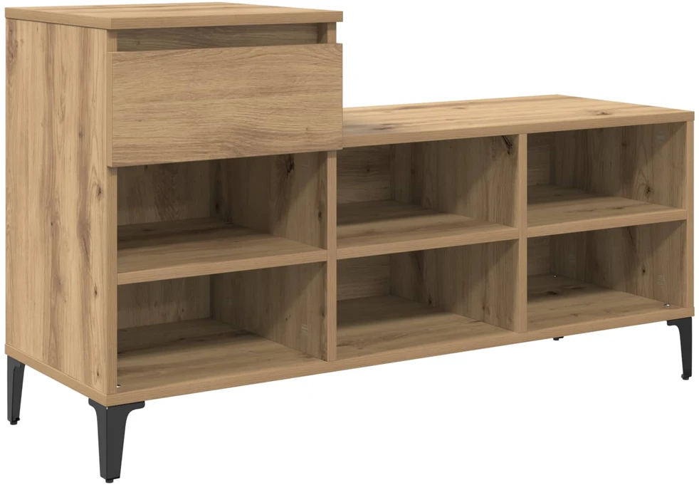 Batu skrynia 102 x 36 x 60 cm Apdirbta mediena Artisano ąžuolo
