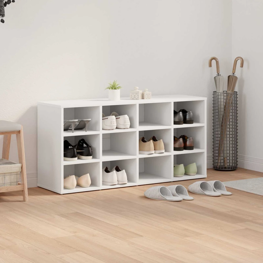 Batu skrynia 103 x 30 x 51 cm Apdirbta mediena Balta
