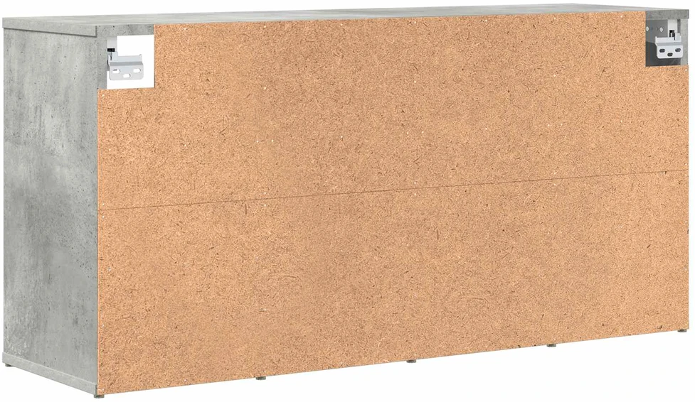 Batu skrynia 103 x 30 x 51 cm Apdirbta mediena Betono pilka