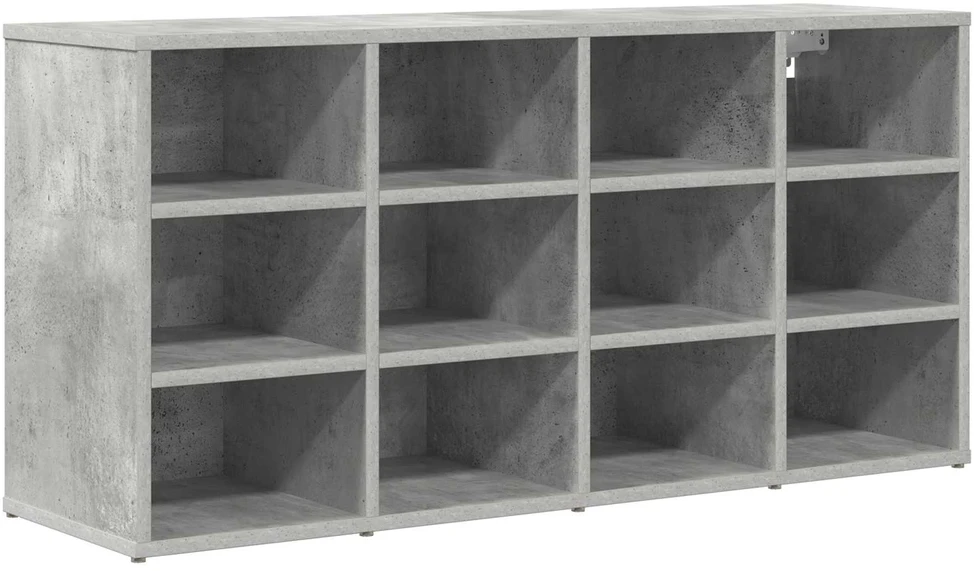 Batu skrynia 103 x 30 x 51 cm Apdirbta mediena Betono pilka