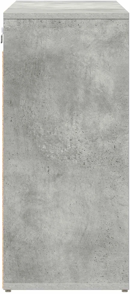 Batu skrynia 103 x 30 x 67 cm Apdirbta mediena Betono pilka