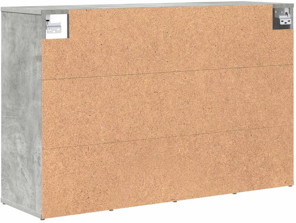 Batu skrynia 103 x 30 x 67 cm Apdirbta mediena Betono pilka
