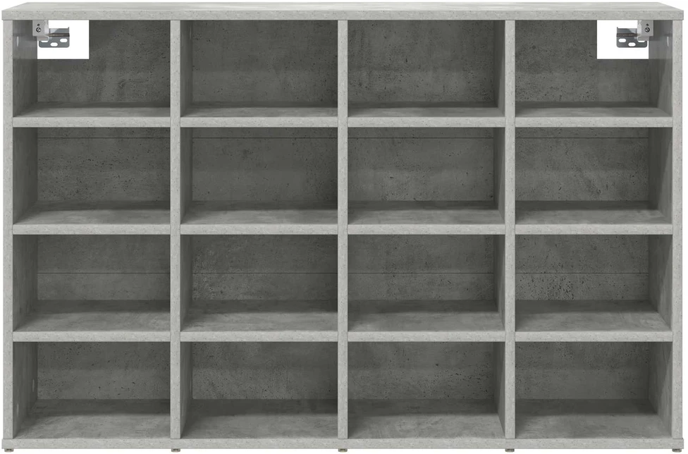 Batu skrynia 103 x 30 x 67 cm Apdirbta mediena Betono pilka