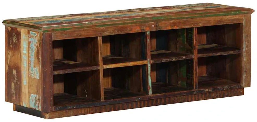 Batu skrynia 110 x 35 x 40 cm Kietas atkurtas medis Ruda