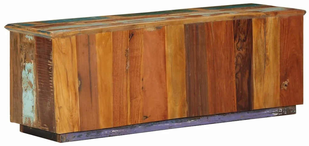 Batu skrynia 110 x 35 x 40 cm Kietas atkurtas medis Ruda