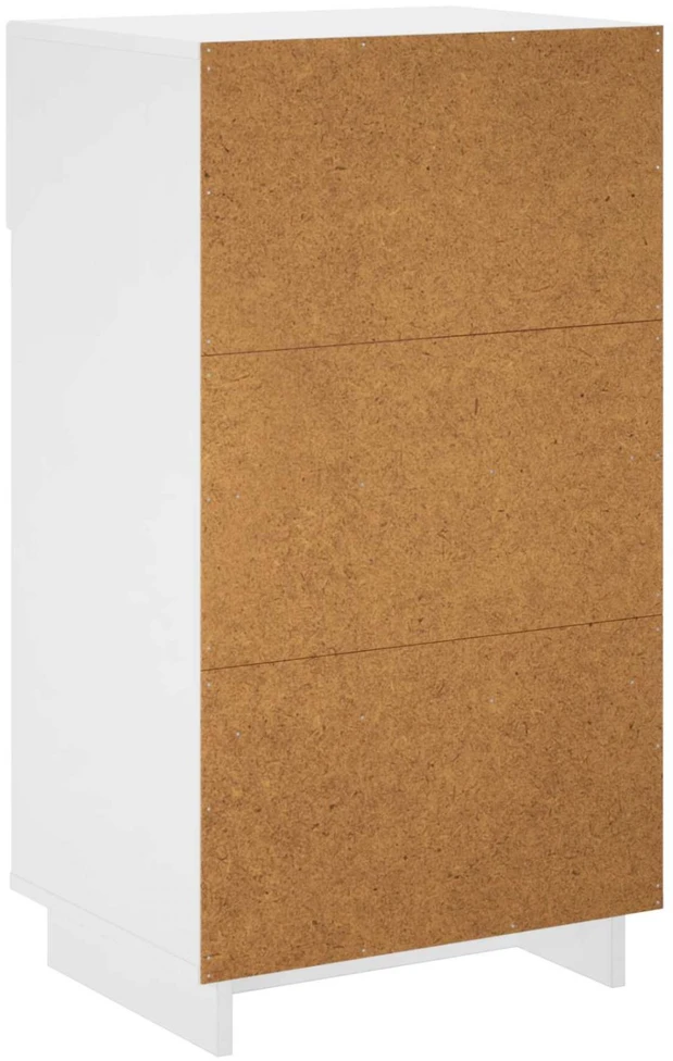 Batu skrynia 48 x 38 x 87,5 cm Apdirbta mediena Balta