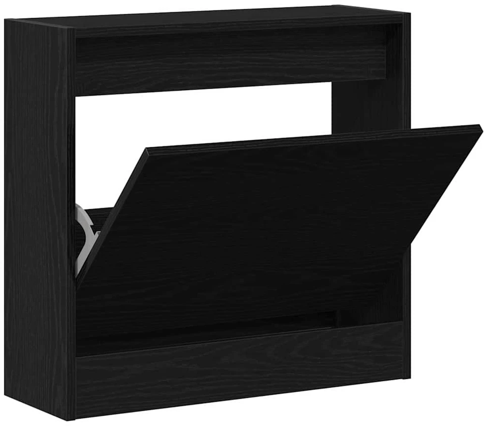 Batu skrynia 60 x 21 x 57 cm Apdirbta mediena Juodas ąžuolas