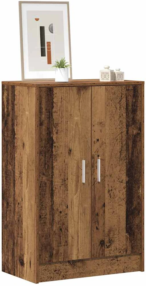 Spintelė batams, sendintos medienos, 60x35x92cm, MDP